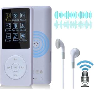 CRLYN® MP3 Speler Bluetooth - FM-Radio - Wit
