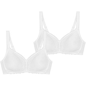 Triumph - Modern Lace + Cotton - Bügelloser BH - Hoogste Ondersteuning - Zwart