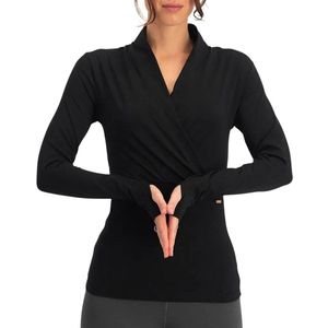 Urban Goddess - Ishtar - Longsleeve Yoga Shirt - Zwart - Dames