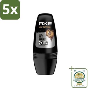 5 x Axe - Deodorant Roller - 48hrs Anti Sweat - Dark Temptation - Anti-transpirant - 50 ml - Grootverpakking - Anti Transpirant Roller - 48 Uur Bescherming - Deodorant Roller - Axe Dark Temptation - Anti Transpirant