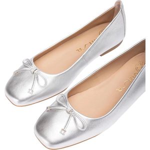 Unisa Basmi Ballerina's Dames - Zilver - Maat 42