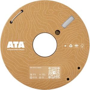 ATA® PETG 2.0 White - PETG 3D Printer Filament - 1.75mm - 1 KG PETG Spool - Diameter Consistency Insights (DCI) - European Made Filament