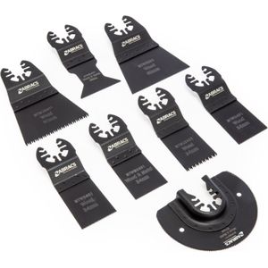 Abracs 8-delige Multi-Tool Zaagbladen Set Hout & Metaal