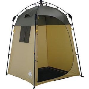 Lumaland - Douche tent - Omkleedtent - Toilet tent - Quick Up System - 155x155x205cm - Bruin