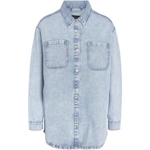 NOISY MAY NMALVA L/S DENIM SHACKET AZ352LB NOOS Dames Jas - Maat L