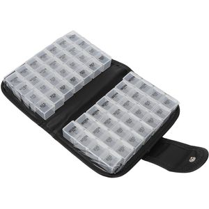 Pillendoos - Met 56 Vakken - Maandelijkse Medicijnorganizer - Grote Medicijndoos voor Pillen en Vitamines