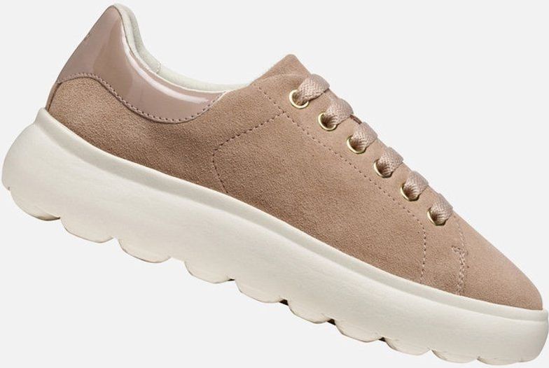 Geox - Spherica EC4.1 - Damestrainers - Oudroze/Taupe - Comfortabel en Gedempt