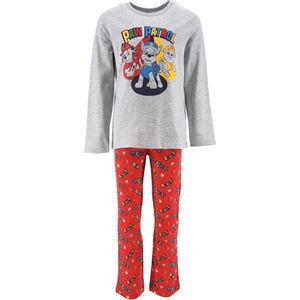 Nickelodeon - Paw Patrol pyjama - jongens - 100% Jersey katoen - grijs/rood - maat 110