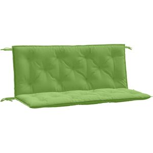 vidaXL - Tuinbankkussens - 2 - st - 120x50x7 - cm - stof - gemêleerd - groen