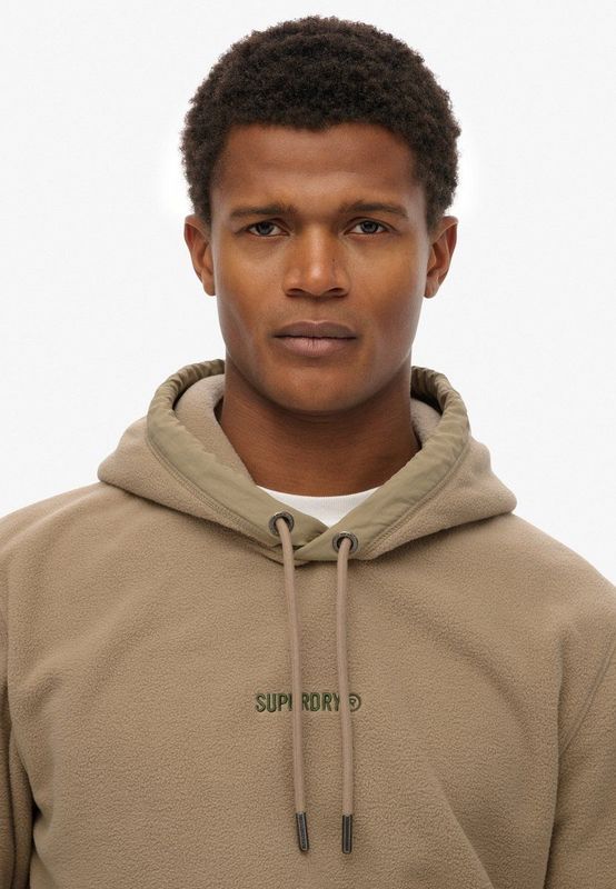 Superdry - Fleece Hoodie - Zand