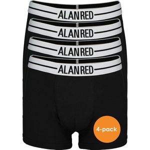 ALAN RED boxershorts (4-pack) - zwart - Maat: M