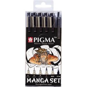 Sakura Manga pakket 6 Pigma Micron