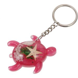 Sleutelhangers Zeeschildpad Kristal Steen, Conch Shell, Voor Paar Beste Vriend Gift Auto Portemonnee Tas Rugzak Hanger Charms Blauw Groen 5.4cm Ketting