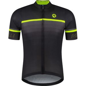 Rogelli Hero II Fietsshirt - Korte Mouwen - Heren - Geel, Zwart, Grijs - Maat 4XL