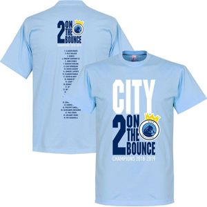 City 2 on the Bounce Champions T-Shirt - Lichtblauw - L