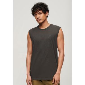 Superdry Tattoo Graphic Mouwloos T-shirt Bruin S Man