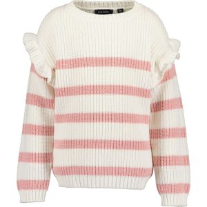 Blue Seven - Meisjes Trui - Pink/Offwhite - Maat 128