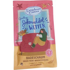 Winter Badschuim Goodbye Schmuddel Wetter | Sandelhout - Cederhout - Bergamot | 1x 60g | Badschuim Wintergeur - Speciaal voor de wintermaanden - Badschuim tegen sombere regendagen