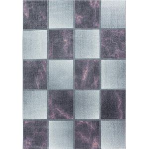 Modern laagpolig vloerkleed Ottawa - paars 4201 - 140x200 cm