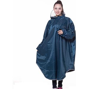 Fuegobird - Poncho - Outdoor Poncho - Unisex - Kwaliteit Poncho - Cyan