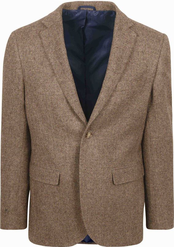 Suitable - Colbert - Lichtbruin - Herringbone - Merinowol