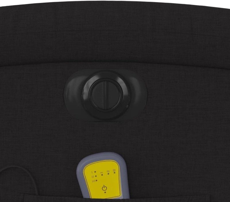 Massagestoel elektrisch verstelbaar stof zwart