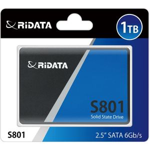 RiData 2.5"" SATA3 SSD 1TB Black S801 - Ultra Slim 7mm - lees-/schrijfsnelheden tot 520 MB/s