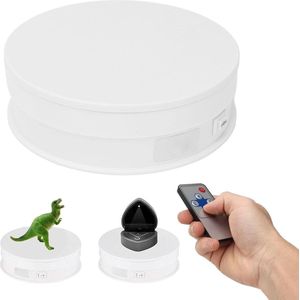 Elektrisch Draaibaar Displaystandaard - 59 Inch - Afstandsbediening - Wit