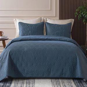 Geometrische Bedsprei 240 x 260 cm met Kussenslopen - Zacht en Licht Dekbed voor Alle Seizoenen