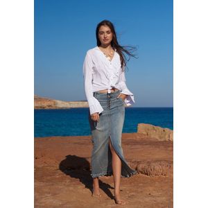 isla ibiza bonita - spijkerjrok- denim - ruffled - lente - herfst-winter 2025 - skirt