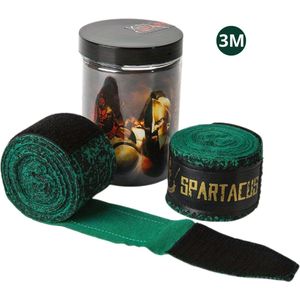 Bovista Bandage Boksen - Kickboksen - Handschoenen - Boks Bandage - Kickboks - Binnenhandschoenen - Handschoen - Boxing - Handbagage - Groen - 3 Meter
