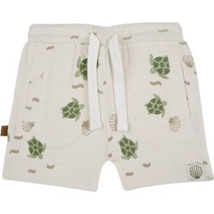 Frogs and Dogs - Turtle Short AOP | Gebroken wit - Katoen - Maat 86