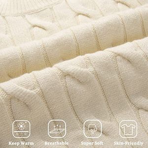 Dames Sweater Met Lange Mouwen - Gebreide Tuniek Voor Winter