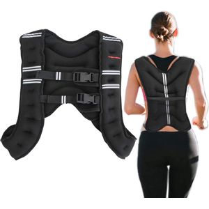 Gewichtsvest, 5 kg/8 kg/10 kg, X-Style hardloopvest, trainingsvest voor krachttraining, hardlopen, fitness, cross training (5 kg)