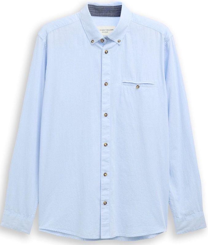 Tom Tailor Regular fit overhemd van katoen