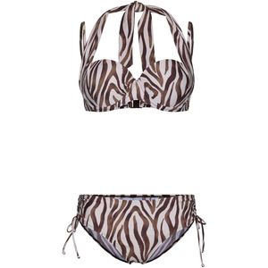 Pastunette Bikini Safari - Beugel - Beige/Bruin - 4-ways - Maat 36
