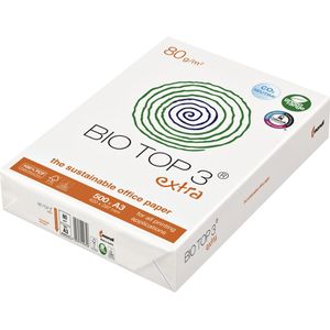 Kopieerpapier - Biotop 3 - A3 - 80 gram - Natuurlijke Tint - 5 Stuks