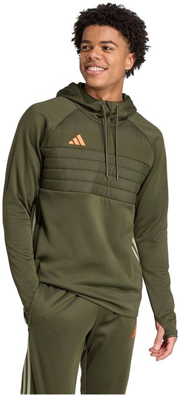 adidas - Tiro 25 Essentials - Hooded Voetbaltrainingshuid - Donkergroen