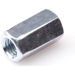 Koppelmoer M12 x 36 - 5 stuks - Verbindingsmoer zeskant verzinkt sleutelwijdte = 19