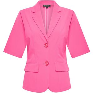 Travel Blazer uni Korte Mouwen 2622 Fuchsia