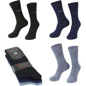 3 paar | jeans assortiment diabetes sokken | zonder knellende boord |