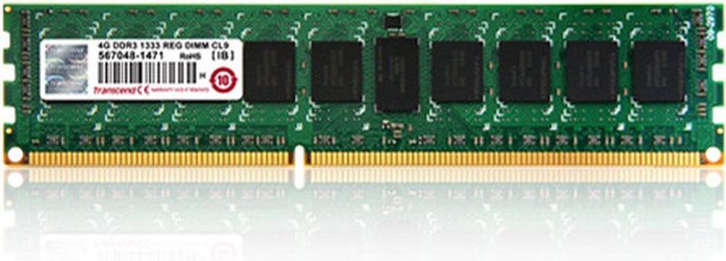 Transcend - 4GB DDR3 - RAM Geheugen - 1600 MHz - REG-DIMM 288 pin