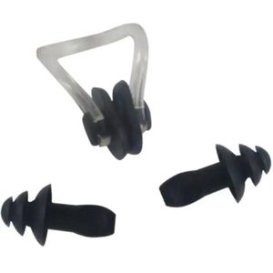 Go Go Gadget - Zwemoordoppen met Neusklem - Siliconen oordopjes - Zwemmen - Duiken - Zwart