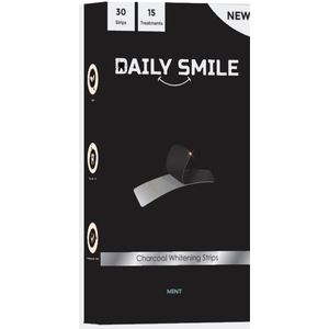 Daily Smile - Teeth Whitening Strips - Charcoal - 15 behandelingen