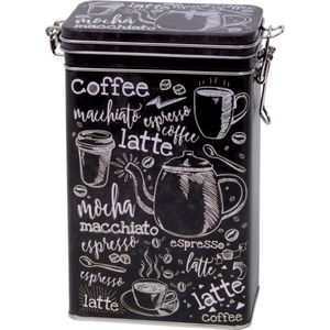 3x Zwart rechthoekige koffieblikken/bewaarblikken 19 cm - Koffie  voorraadblikken - Koffiepads/koffiecups voorraadbussen kopen? Vergelijk de  beste prijs op beslist.nl