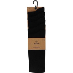 Apollo heren sokken uni 40/46 Zwart