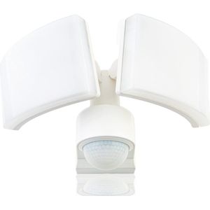LED-spot met Bewegingsmelder 360° - 2 x 20W, 4400lm, IP65, Spatwaterdicht, Neutraal Wit