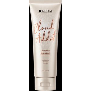 Indola Innova Blond Addict Shampoo 250 ml - Zilvershampoo vrouwen - Voor