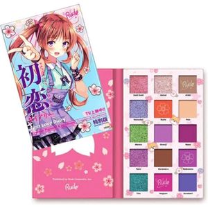 Rude Cosmetics - First Love Diary - MANGA.3 - Eyeshadow Palette - 38099 - 15 kleuren - Matte & Shimmer - Oogschaduw Palette - 22 g