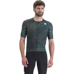 Sportful Cliff Supergiara Korte Mouw Wielertrui Groen,Grijs L Man